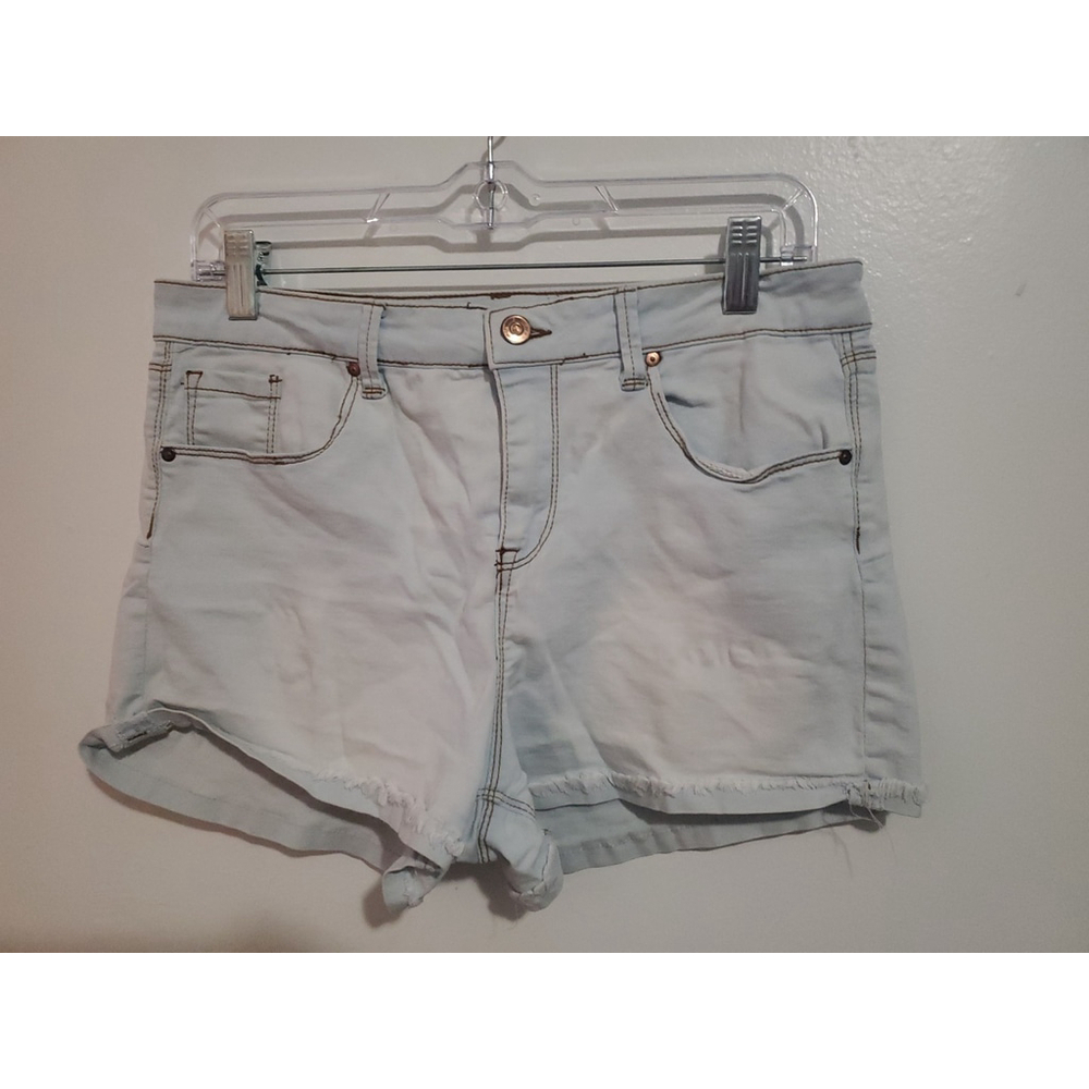 No Boundaries High Rise Size 13 Denim Jean Shorts NOBO
